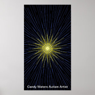 Póster Artista de autismo Candy Waters