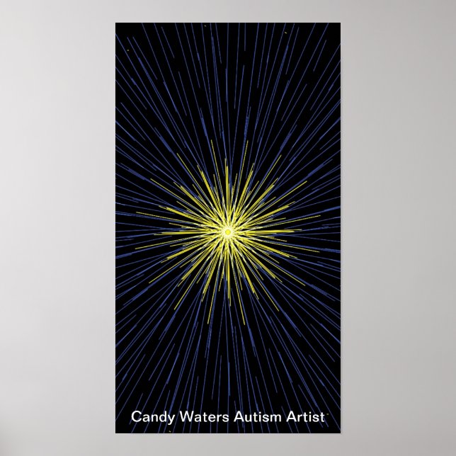 Póster Artista de autismo Candy Waters (Frente)
