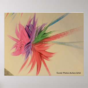 Póster Artista de autismo Candy Waters