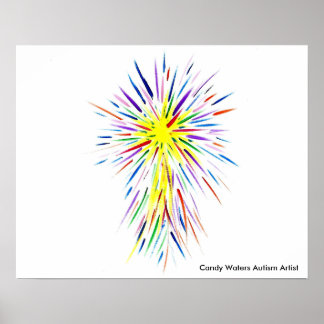 Póster Artista de autismo Candy Waters