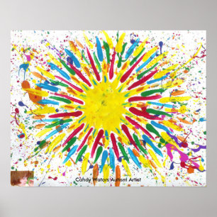 Póster Artista de autismo Candy Waters