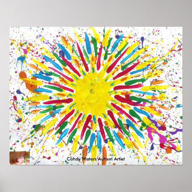Póster Artista de autismo Candy Waters (Frente)