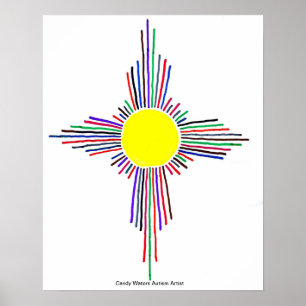 Póster Artista de autismo Candy Waters