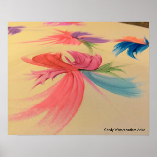 Póster Artista de autismo Candy Waters