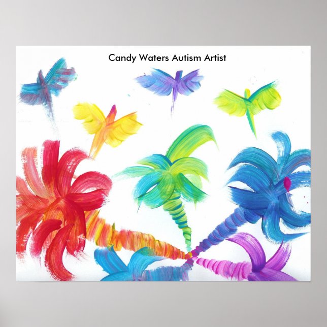 Póster Artista de autismo Candy Waters (Frente)