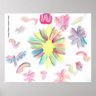 Póster Artista de autismo Candy Waters