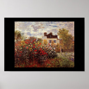 Póster Artista de la pintura del vintage de los flores