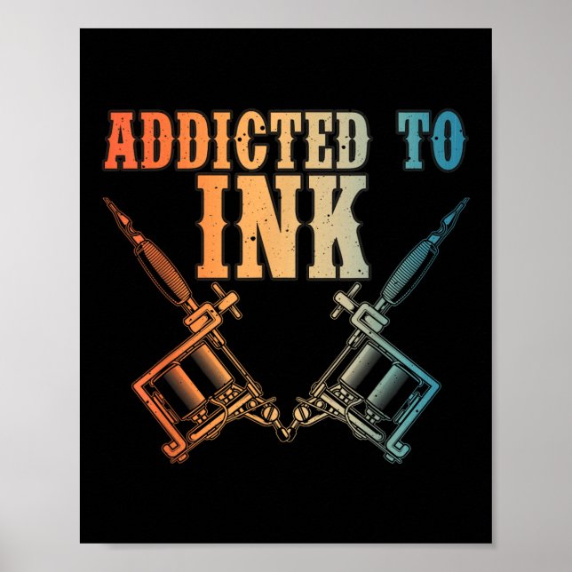 Póster Artista De Tatuajes Graciosos Para Hombres Mujeres (Frente)