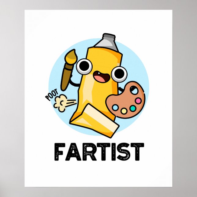 Póster Artista divertida artista Pun (Frente)