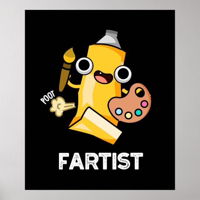 Póster Artista divertida Pun Dark BG (Frente)