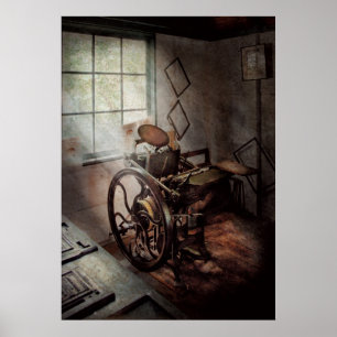 Póster Artista gráfico - La humilde imprenta
