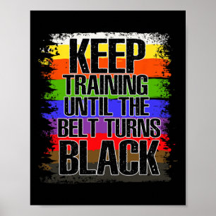 Póster Artista Marcial Cinturón Negro - Tae Kwon Do - Kar