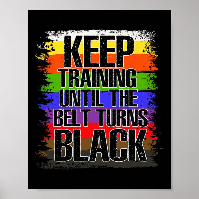 Póster Artista Marcial Cinturón Negro - Tae Kwon Do - Kar (Frente)