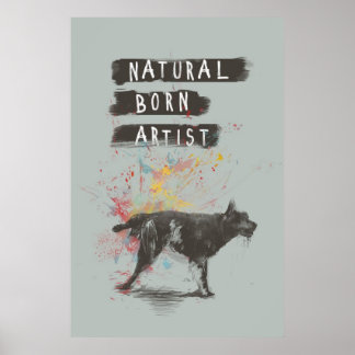Póster artista nacido natural