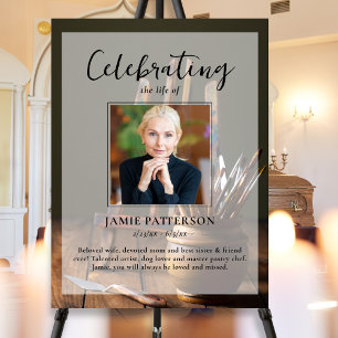 Póster Artista, Pintor, Celebración de la Vida Funeral Fo