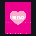 Póster Artista Poster de Creatividad Cardíaca<br><div class="desc">Esto no es solo arte en la pared — es tu papeleta de permiso creativo diario. Aguanta. Véalo. Créanlo. Descárgalo.</div>