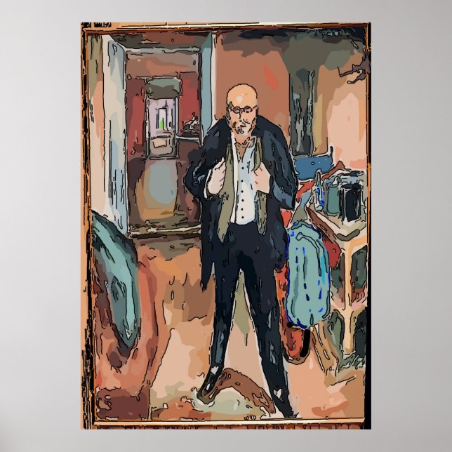 Póster Artista saliendo (Frente)