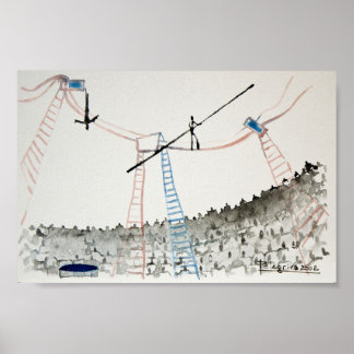 Póster artista trapecio