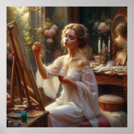 Póster Artista victoriano