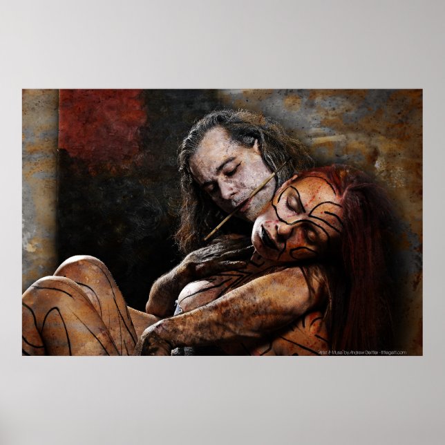 Póster 'Artista y musa' por Andrew Gettler (Frente)