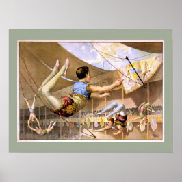 Póster Artistas de Trapeze Poster de Teatro Vintage