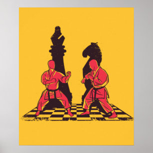 Póster Artistas marciales estratega