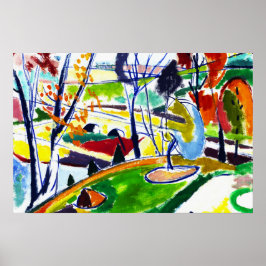 Poster artístico abstracto de decoración