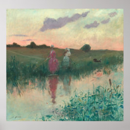 Póster Artist's Wife Fishing - Jean-Louis Forain Fine Art