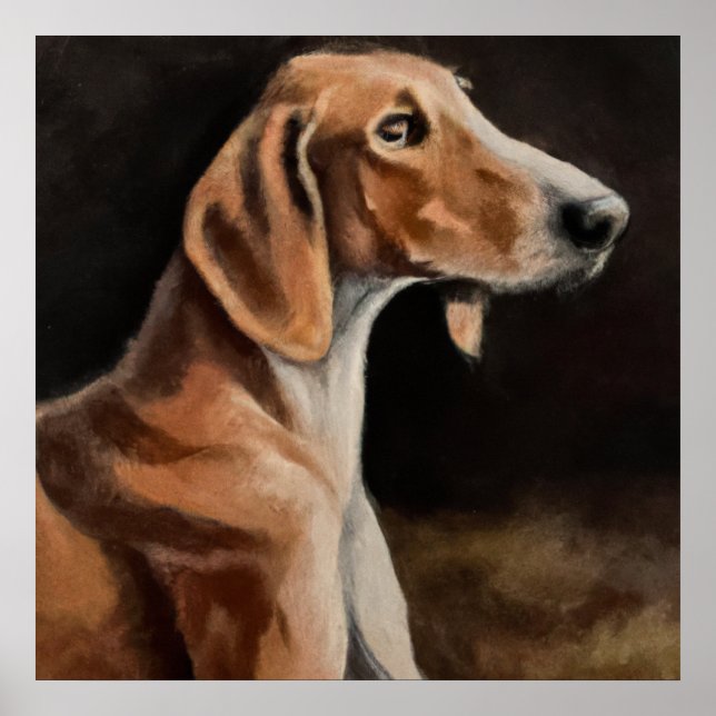 Póster Artois Hound - Retrato de perro (Frente)