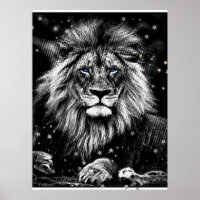*~* Artsy AP23 LION de PLATA celeste artística