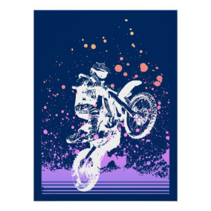 Póster Artsy Dirt Bike