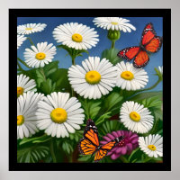 Artsy Fun Daisies And Butterflies