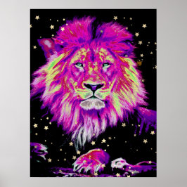 Póster *~* Artsy Resumen de LION Celestial Artística AP23