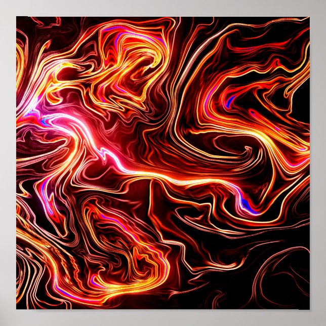 Póster Artsy Swirls Design (Frente)