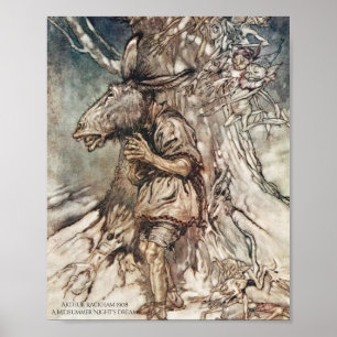 Póster Arturo ideal Rackham de la noche de verano de la