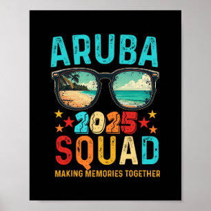 Póster Aru Squad 2025 Vacaciones Amigo Familia Grupo Coin
