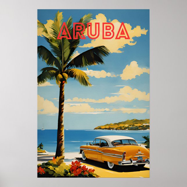 Póster Aruba Travel (Frente)