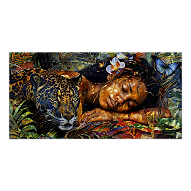 Póster "Arumáya" Bloom de Jaguar - Mujeres en la Amazonía (Anverso)