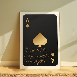 Póster As de Spades Motivational Wall Art Poster