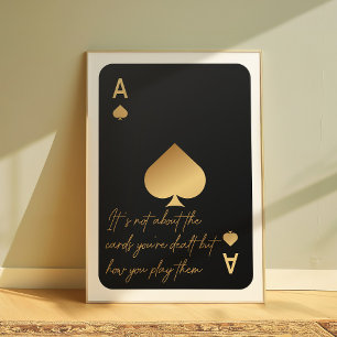 Póster As de Spades Motivational Wall Art Poster