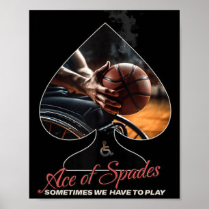 Póster As Of Spades Silla De Ruedas Basketball Tank Top
