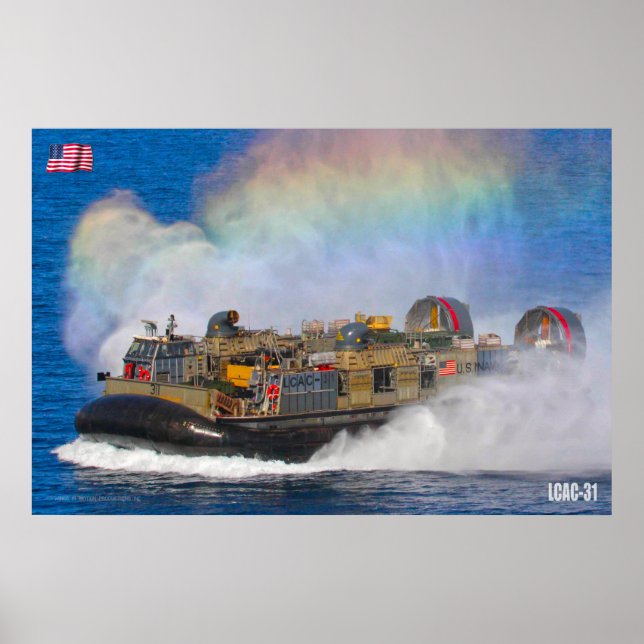 PÓSTER ASALTO A LA PLAYA - LCAC-31 (Frente)