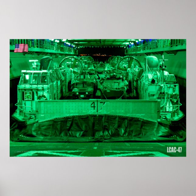 PÓSTER ASALTO A LA PLAYA - LCAC-47 (Frente)