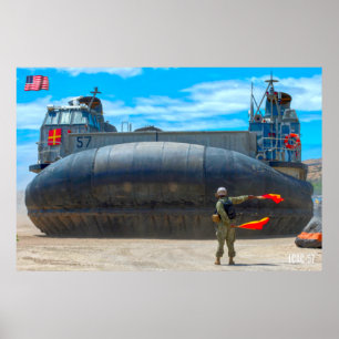 PÓSTER ASALTO A LA PLAYA - LCAC-57