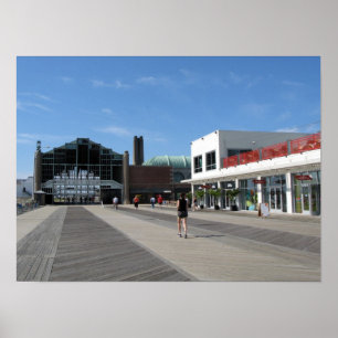 Póster Asbury Park NJ Boardwalk - Edificio del Casino