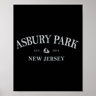 Póster Asbury Park Nueva Jersey _ Asbury Park Nj Velero
