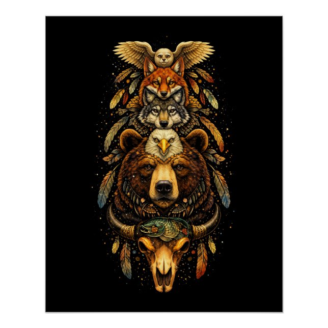 Póster Ascendente del tótem (Anverso)