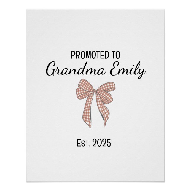 Póster Ascendida a Abuela – Rol Familiar Personalizado (Anverso)