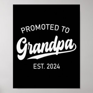 Póster Ascendido a Abuelo Est 2025 Para el Nuevo Día del