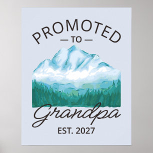 Póster Ascendido a Abuelo Est 2027 Nuevo Papá VI